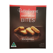 Bánh quy BITES vị mắc ca - Butterfingers 150g (Úc)