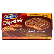 Bánh quy lúa mỳ McVities Digestive Socola đen 200g
