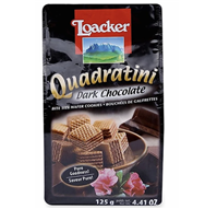 Bánh xốp Loacker Quadratini Dark Chocolate 125g