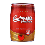 Bia Budweiser Budvar (Séc) - bom 5L