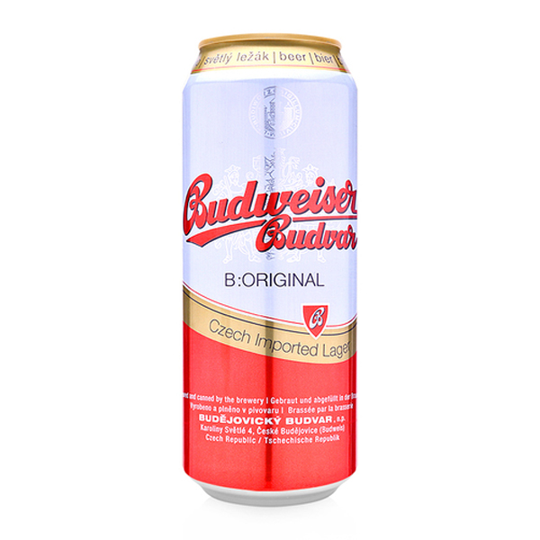 Bia Budweiser Budvar (Séc) - lon 500 ml