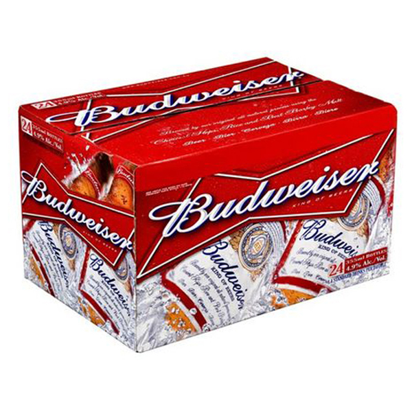 Bia Budweiser (USA) - thùng 24 chai 330ml