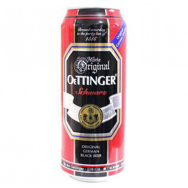 Bia đen Oettinger Schwarz 4,9% - 500ml (Đức)