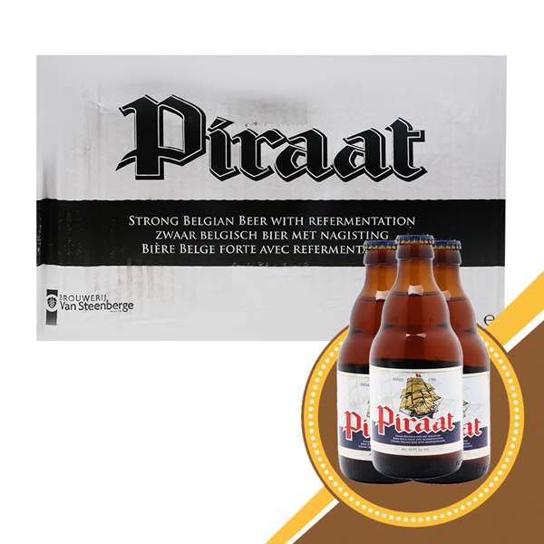 Bia Piraat 10,5% (Bỉ) - 24 chai 330ml