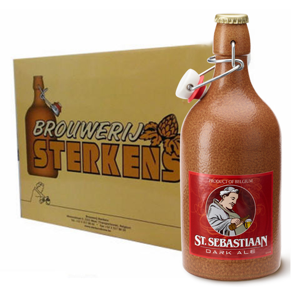 Bia sứ St.Sebastiaan Dark Ale (Bỉ) - Thùng 6 chai
