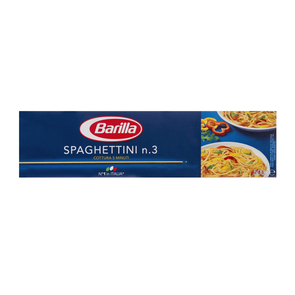 Mỳ Ý Barilla Spaghettini sợi trung số 3 hộp 500g