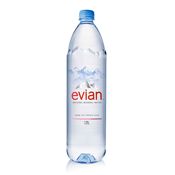 Nước khoáng Evian (Pháp) chai nhựa 1250ml
