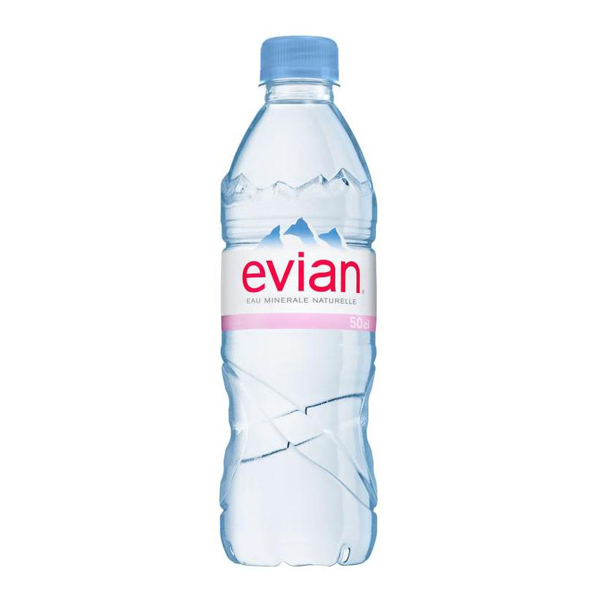 Nước khoáng Evian (Pháp) chai nhựa 500ml