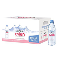 Nước khoáng Evian (Pháp) chai nhựa 500ml x 24 chai