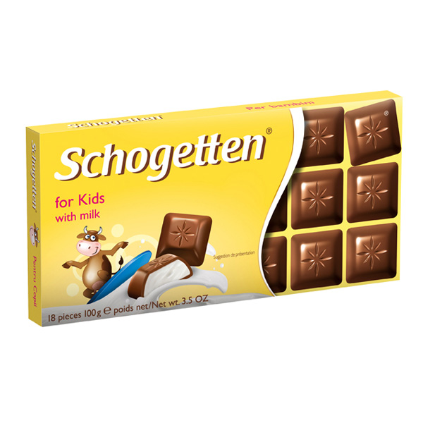 Sô cô la Schogetten vị Sữa cho trẻ em 100gr (Đức)