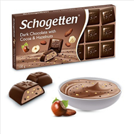 Sôcôla Schogetten - Đắng cacao nhân hạt phỉ 100g