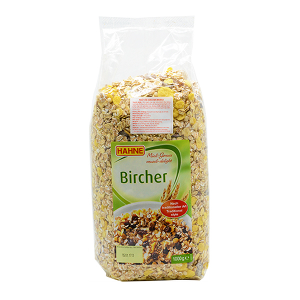 Yến mạch truyền thống HAHNE Bircher 1kg (Đức)